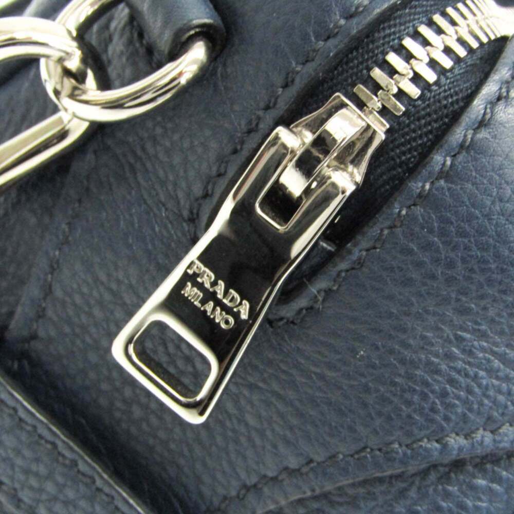PRADA Blue Leather Shoulder Bag - Picture 8 of 14